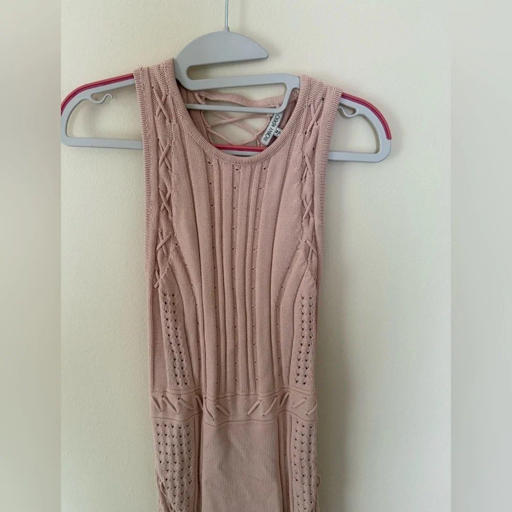 Ronny Kobo Pink Sleeveless Knit Dress - Picture 3 of 8